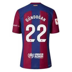 FC Barcelona İlkay Gündoğan #22 Fußballtrikots 2023-24 Heimtrikot Herren